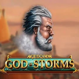 Age Of The Gods: God of Storms game by Playtech – logo hosted on Fugu Casino