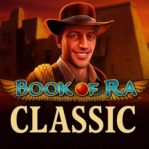 Slots logo of Book of Ra Classic from Novomatic at Fugu Casino