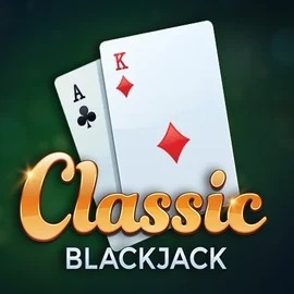 Classic Blackjack logo by Red Tiger Gaming at Fugu Casino