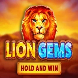Official Slots logo: Lion Gems Hold and Win by Playson at Fugu Casino