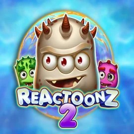 Reactoonz 2 slot logo by Play'n GO at Fugu Casino