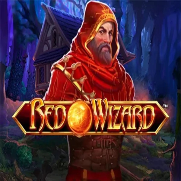 Red Wizard slot logo by Rarestone Gaming at Fugu Casino