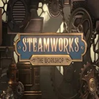 Steamworks The Workshop casino game by Peter & Sons – featured logo at Fugu Casino