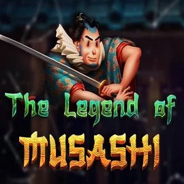 The Legend of Musashi slot logo by Peter & Sons at Fugu Casino